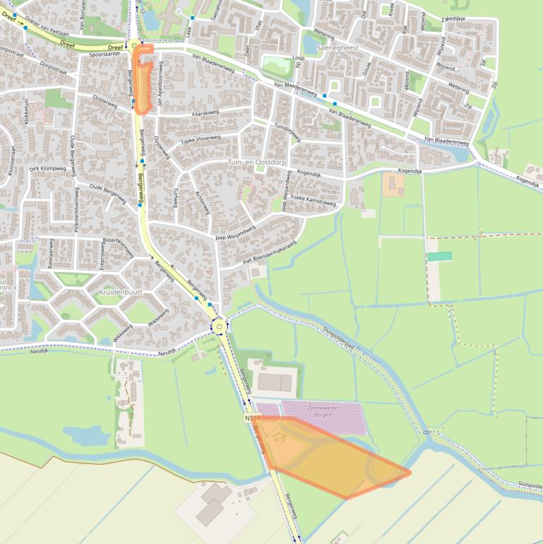 Kaart van postcodegebied 1862JS.