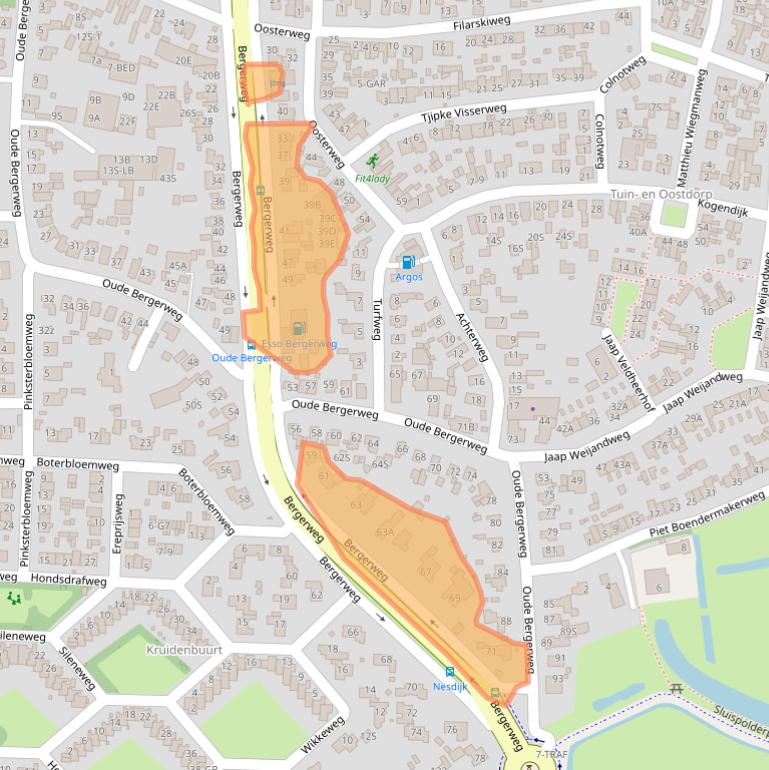 Kaart van postcodegebied 1862JT.