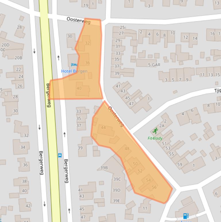 Kaart van postcodegebied 1862KE.