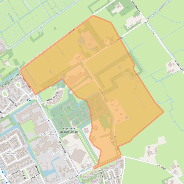 Kaart van postcodegebied 1862PX.