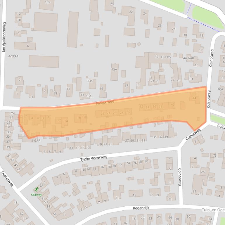 Kaart van postcodegebied 1862VB.