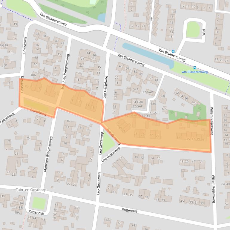 Kaart van postcodegebied 1862VG.