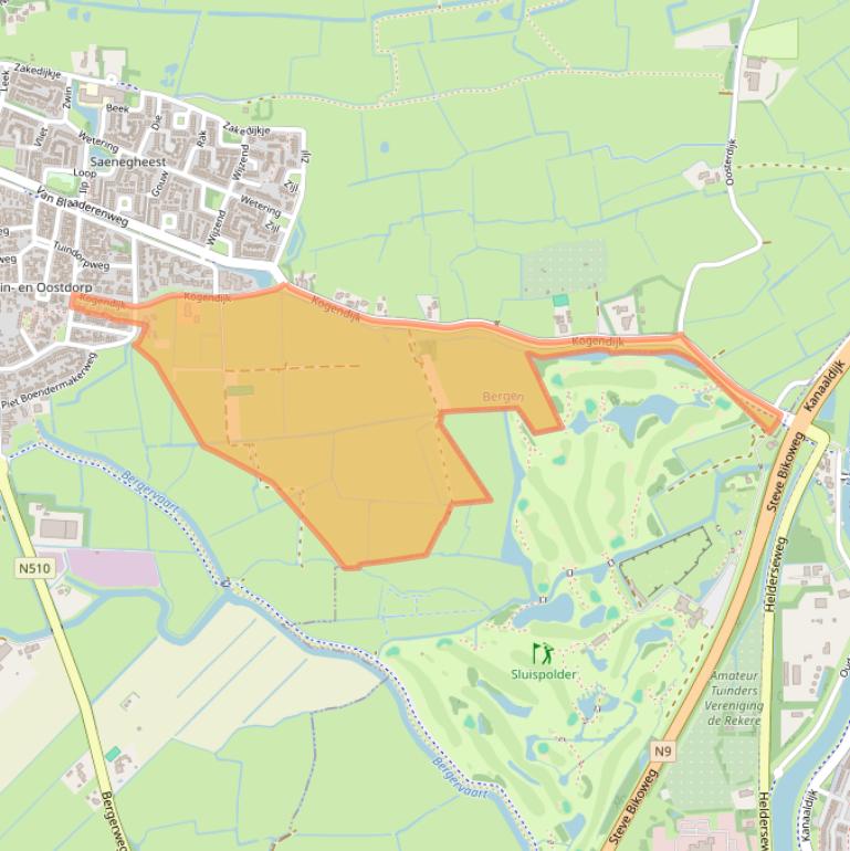 Kaart van postcodegebied 1862XG.