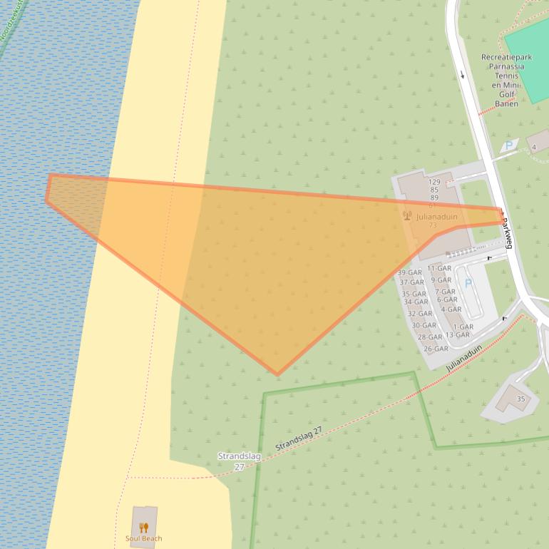 Kaart van postcodegebied 1865AG.