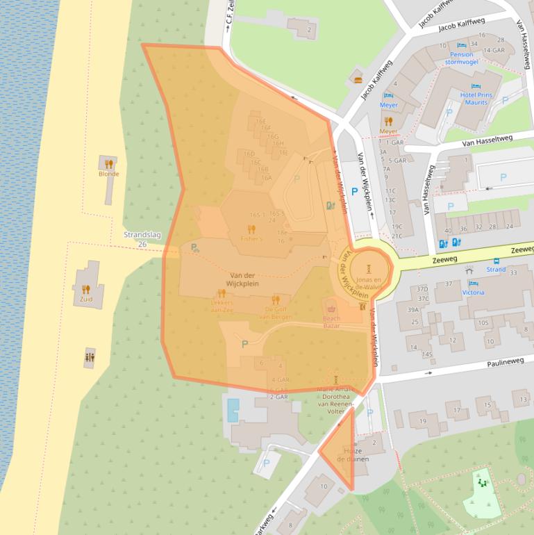 Kaart van postcodegebied 1865AP.