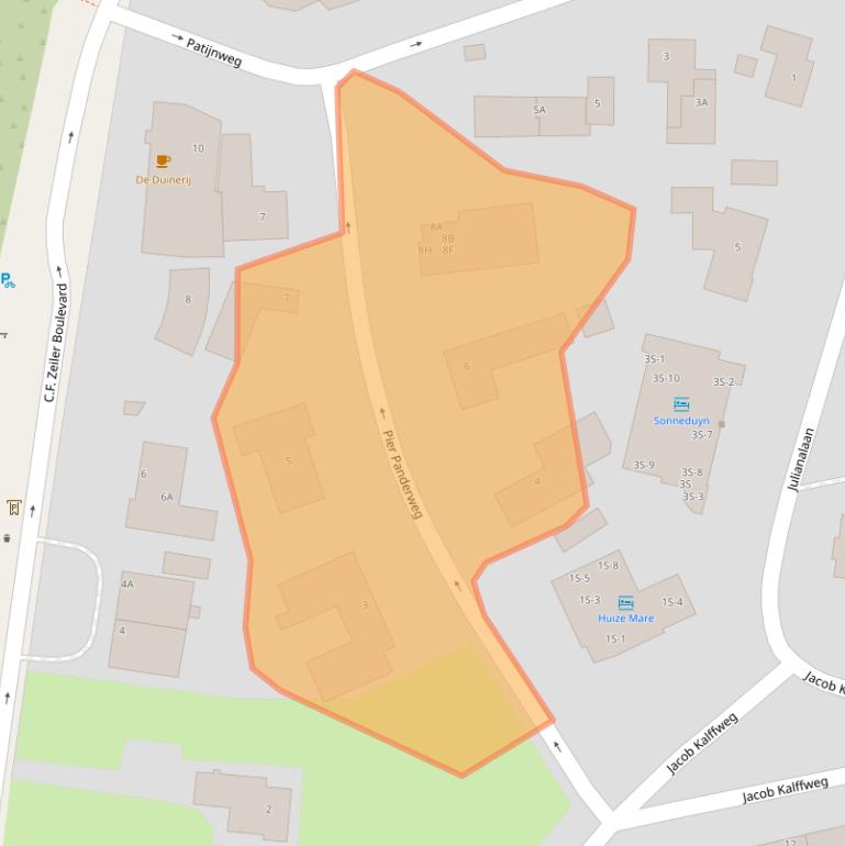 Kaart van postcodegebied 1865BC.