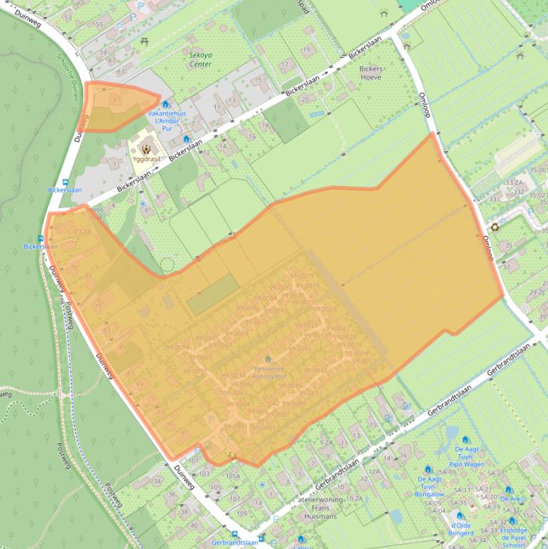 Kaart van postcodegebied 1871AE.