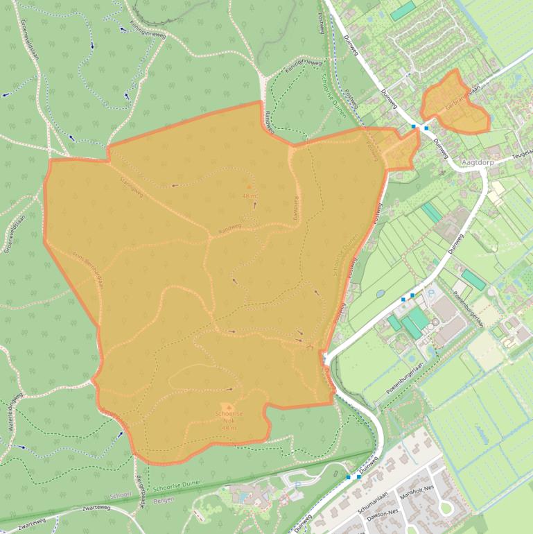 Kaart van postcodegebied 1871AN.