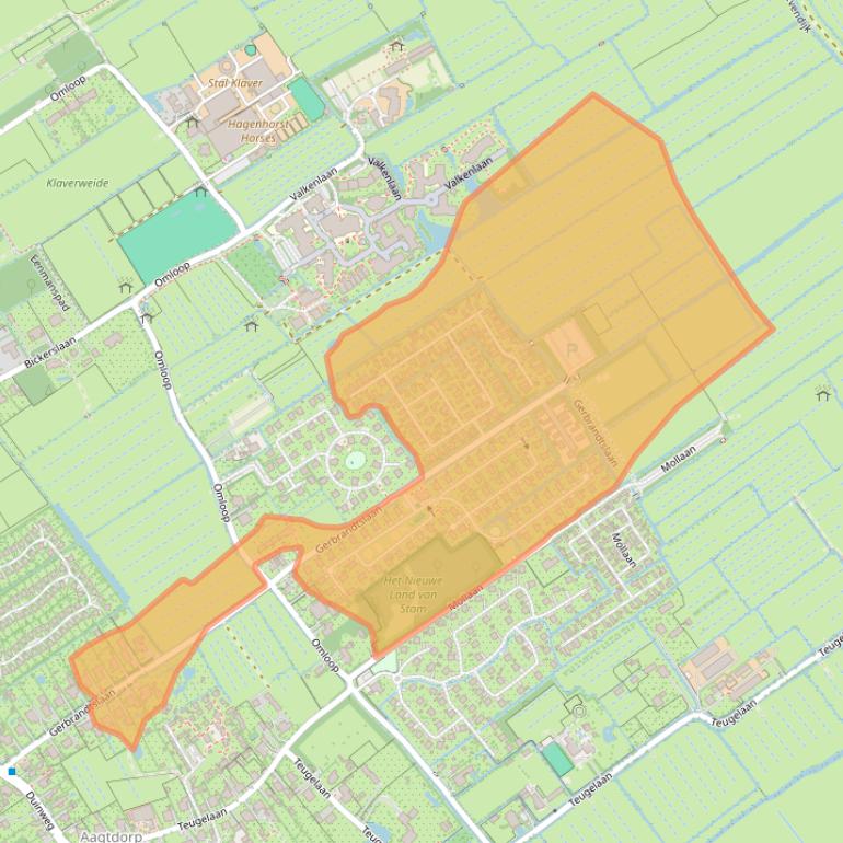 Kaart van postcodegebied 1871AP.