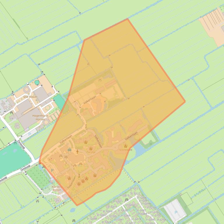 Kaart van postcodegebied 1871AV.