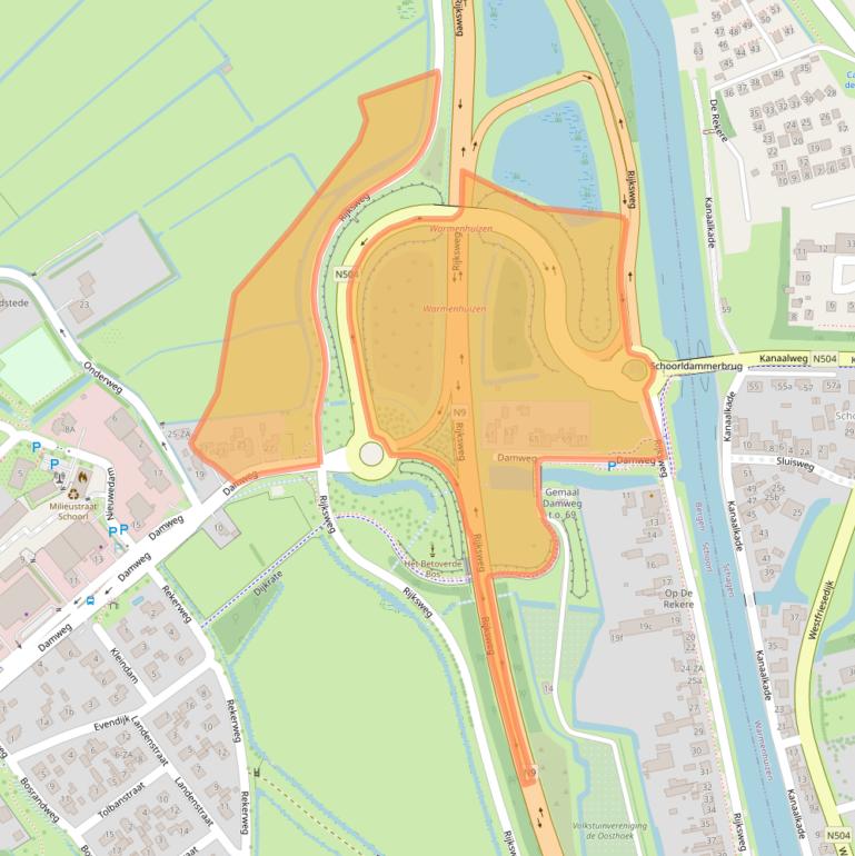 Kaart van postcodegebied 1871BN.