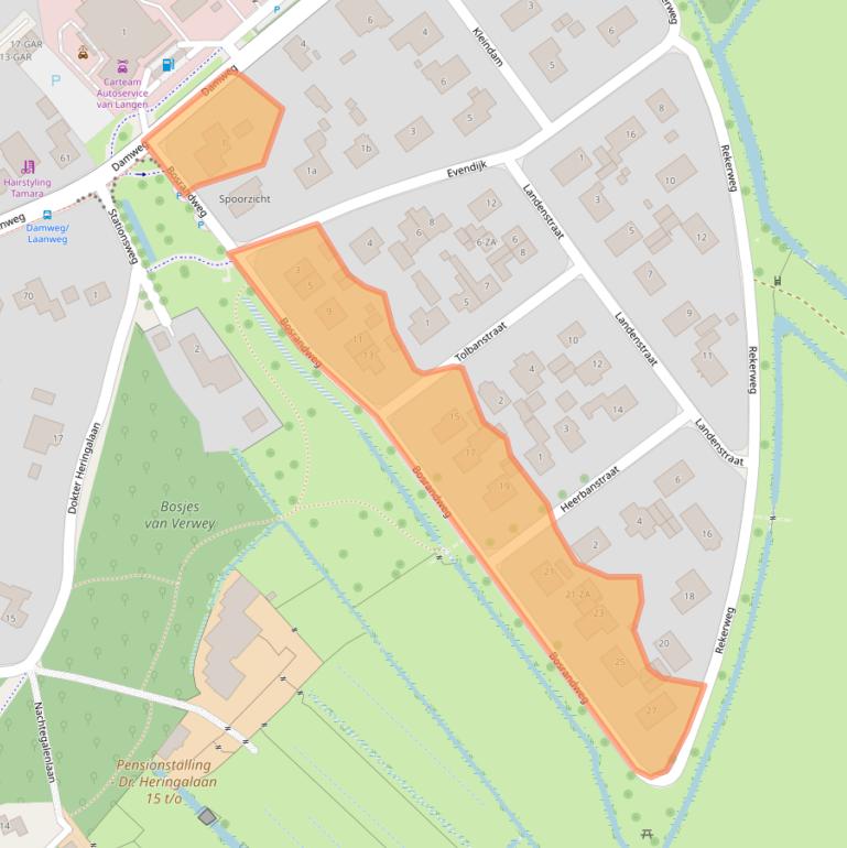 Kaart van postcodegebied 1871BR.