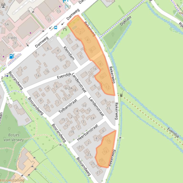 Kaart van postcodegebied 1871BZ.