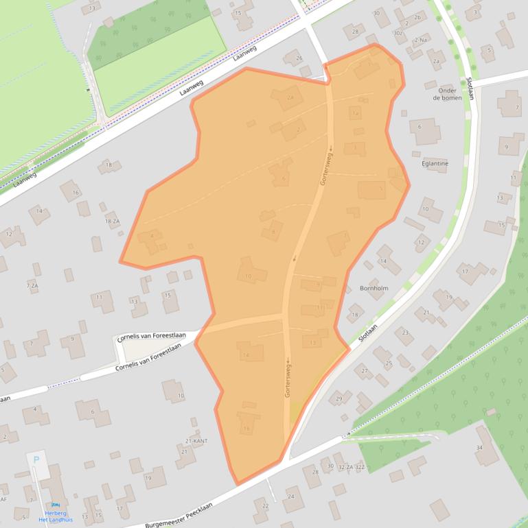 Kaart van postcodegebied 1871CC.