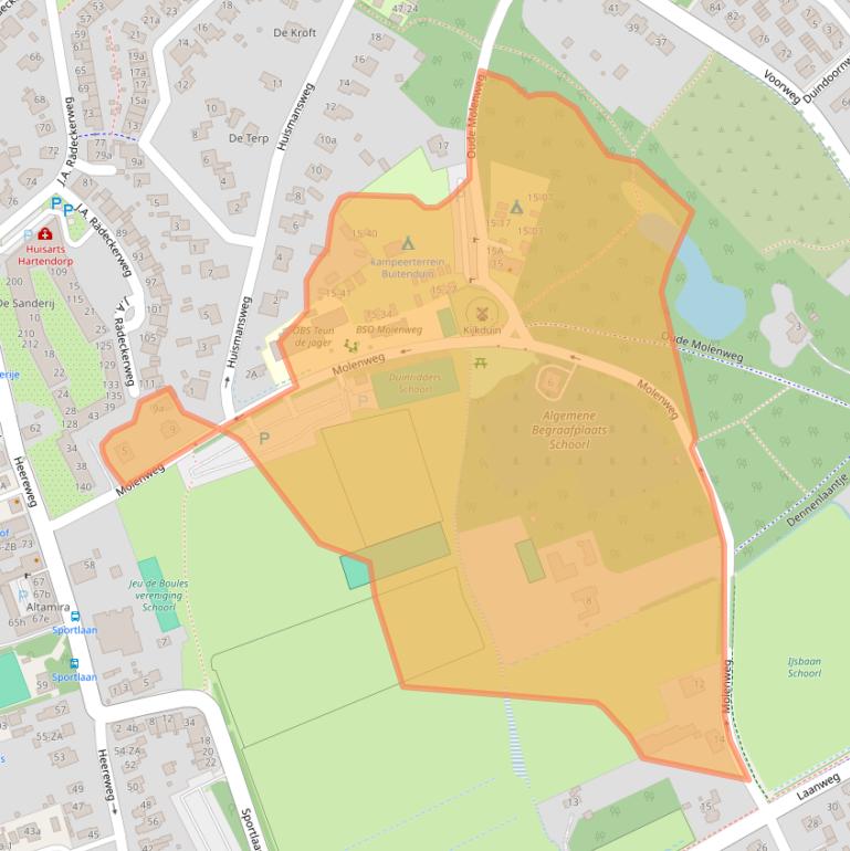 Kaart van postcodegebied 1871CD.