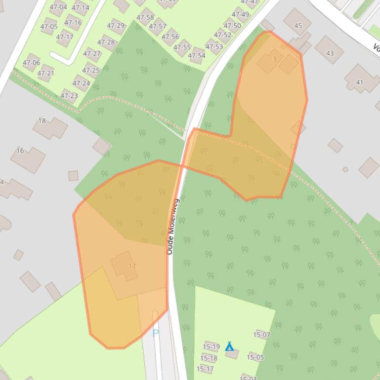 Kaart van postcodegebied 1871CG.