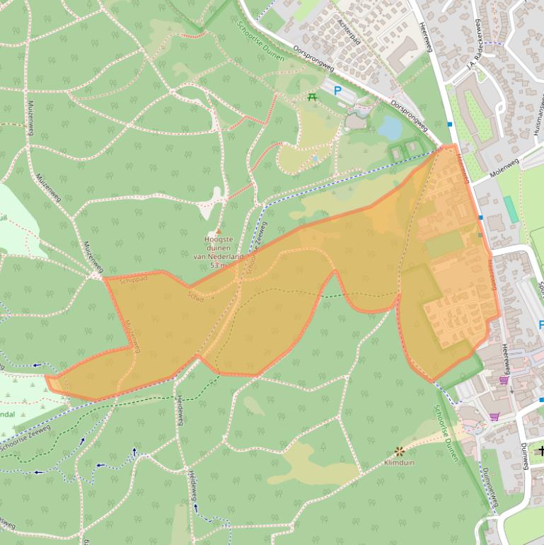 Kaart van postcodegebied 1871EC.