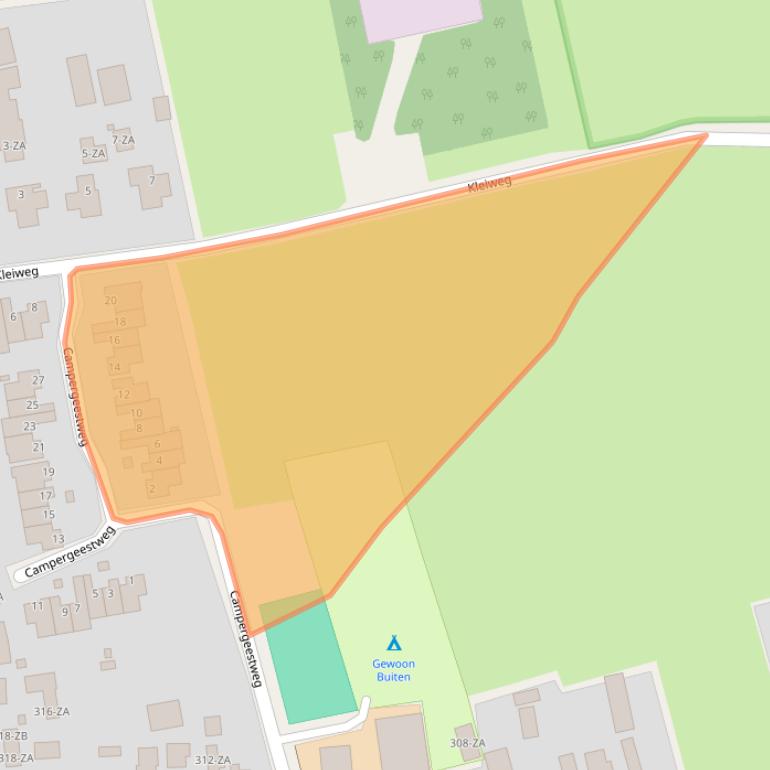 Kaart van postcodegebied 1871GV.