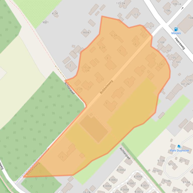 Kaart van postcodegebied 1871HB.