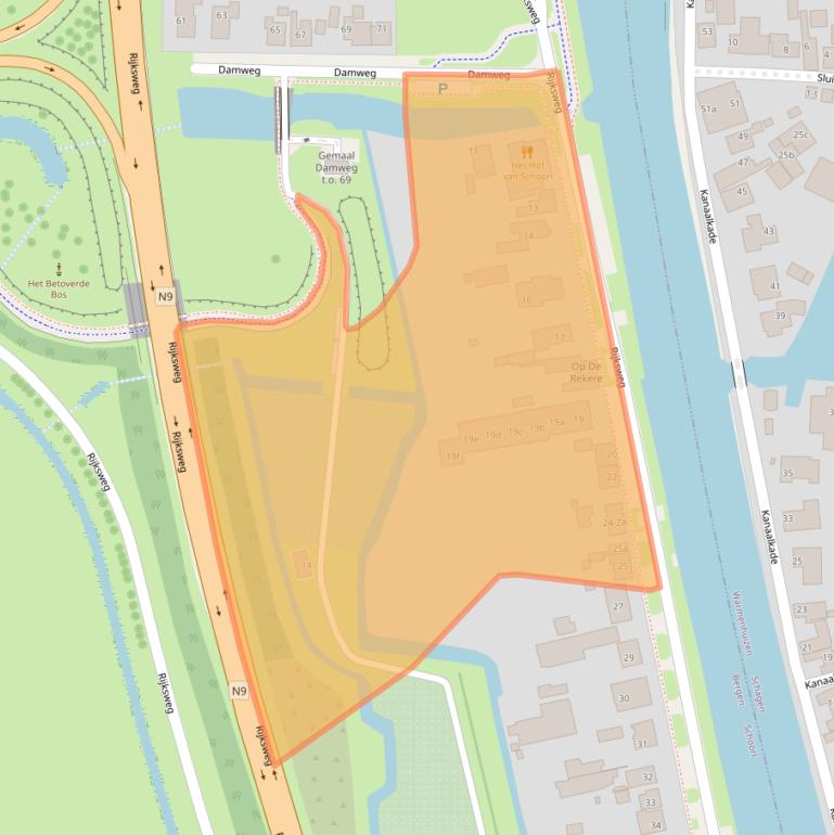 Kaart van postcodegebied 1871PD.