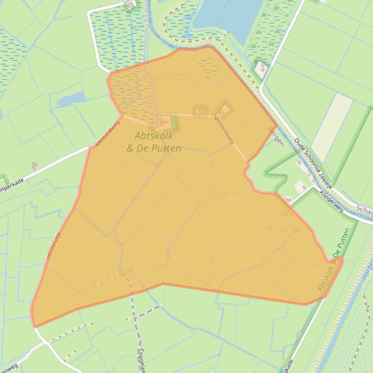 Kaart van postcodegebied 1871PN.