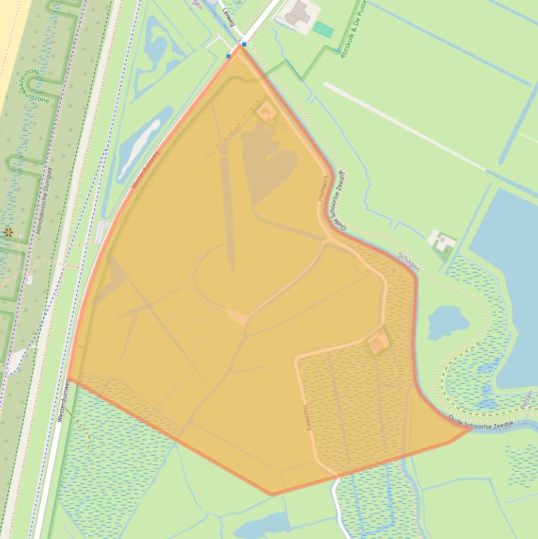 Kaart van postcodegebied 1871PR.