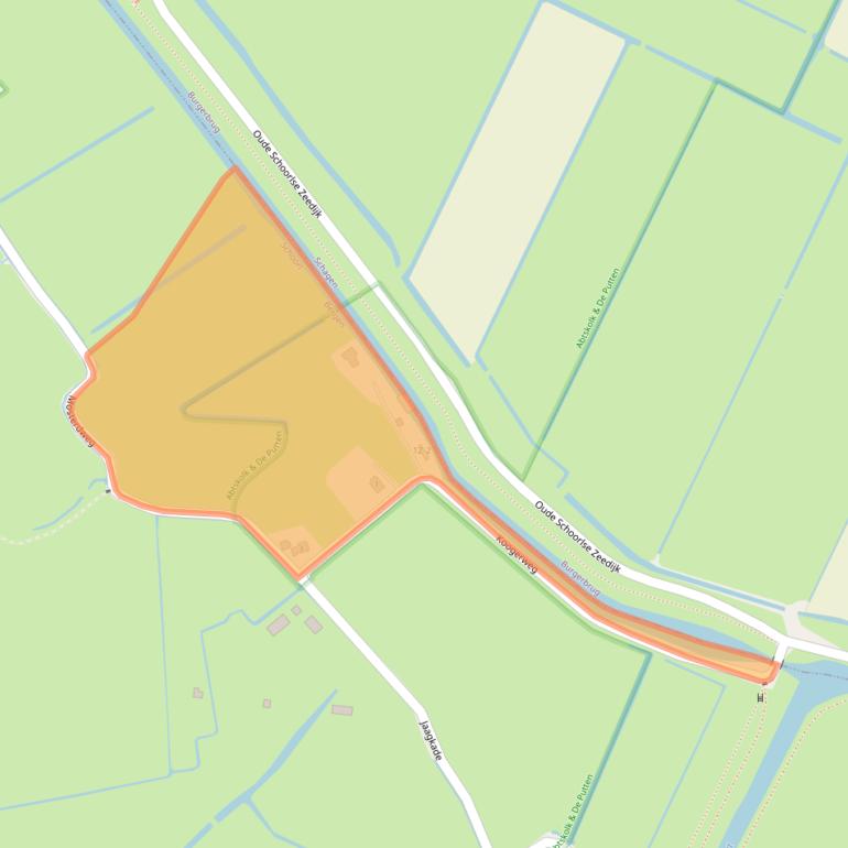 Kaart van postcodegebied 1871PT.