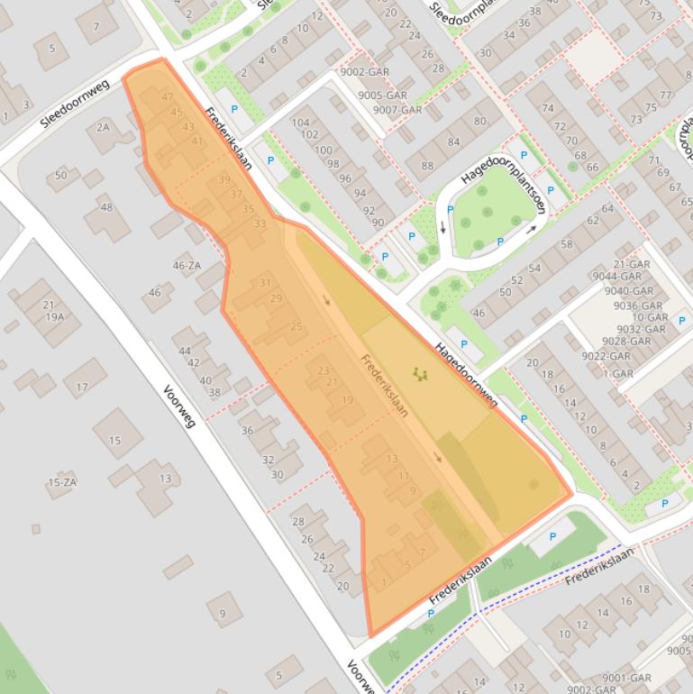 Kaart van postcodegebied 1871SB.