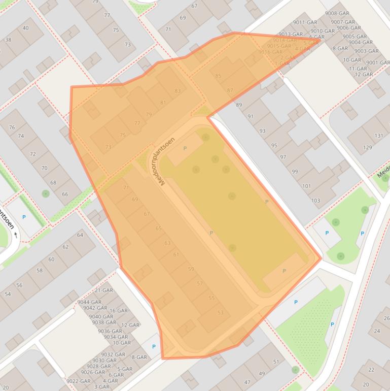 Kaart van postcodegebied 1871SK.