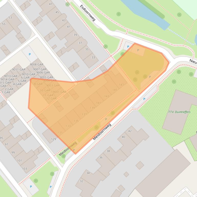Kaart van postcodegebied 1871SM.