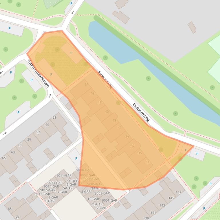 Kaart van postcodegebied 1871SP.