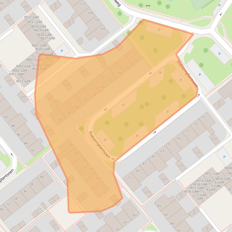 Kaart van postcodegebied 1871ST.