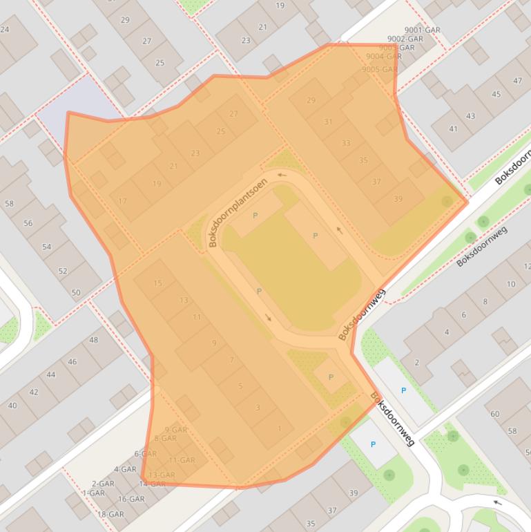 Kaart van postcodegebied 1871TD.