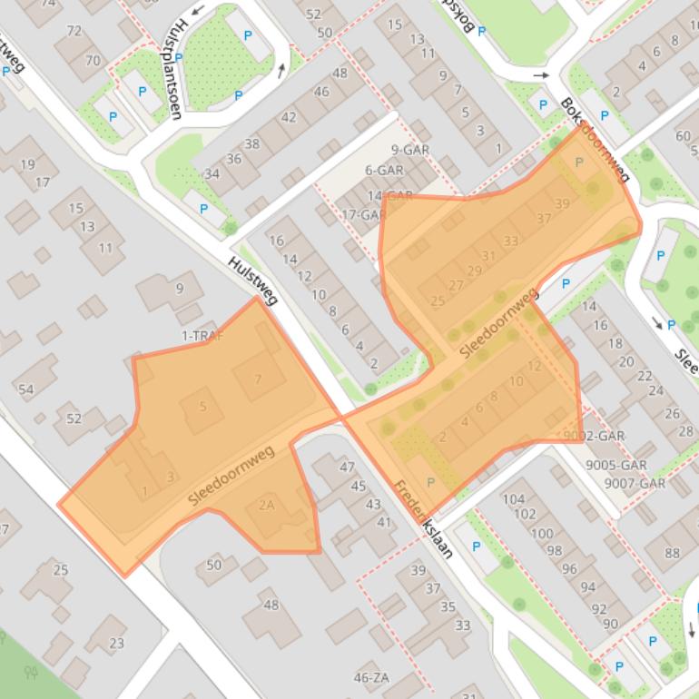 Kaart van postcodegebied 1871TG.