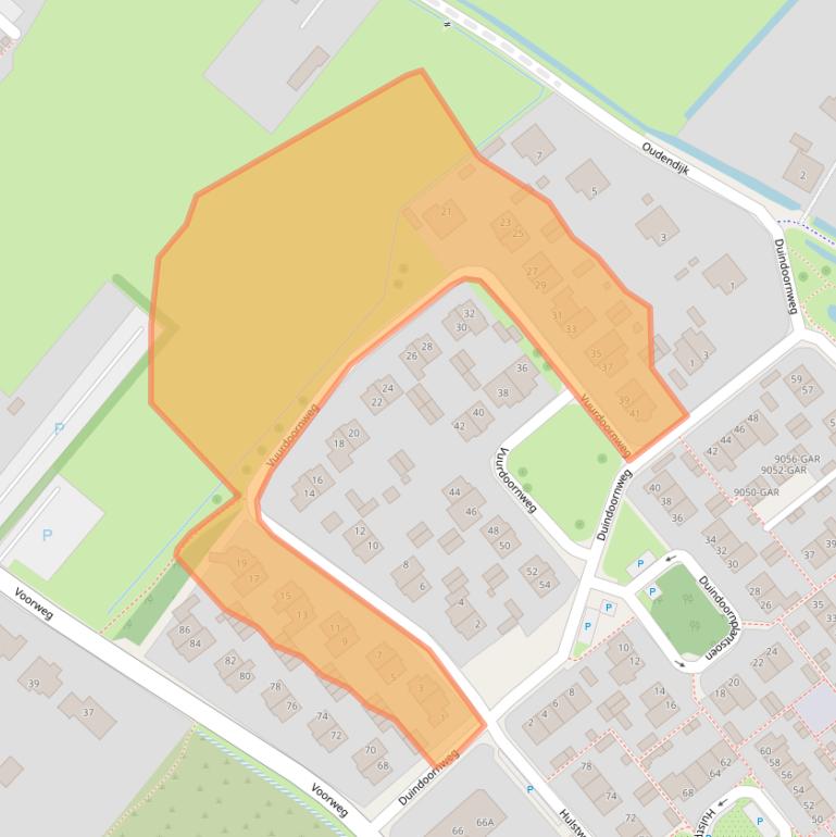 Kaart van postcodegebied 1871TR.