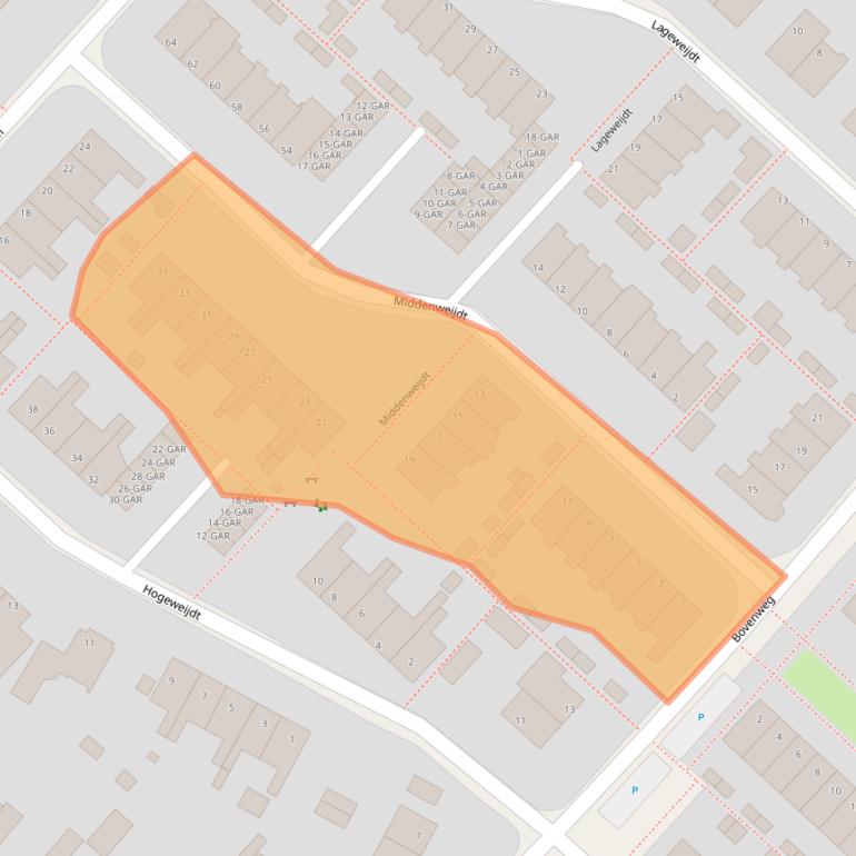 Kaart van postcodegebied 1871VH.