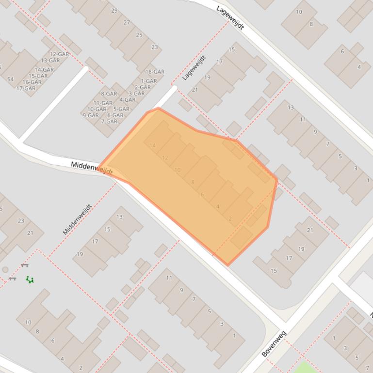 Kaart van postcodegebied 1871VJ.