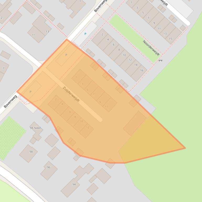 Kaart van postcodegebied 1871VP.