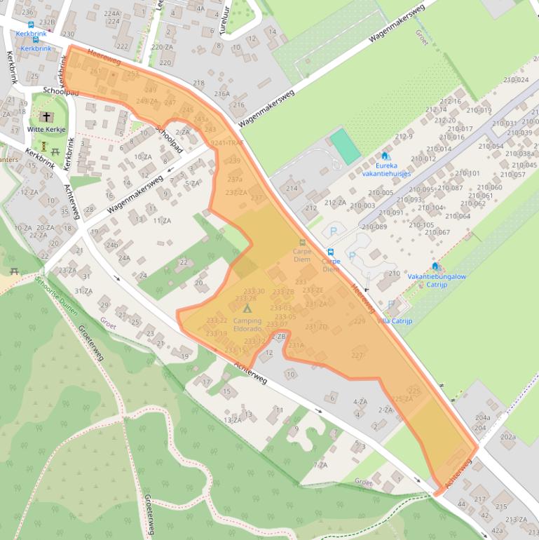 Kaart van postcodegebied 1873GA.