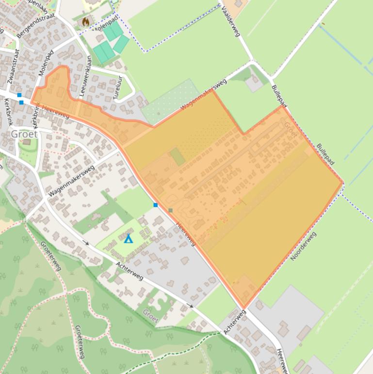 Kaart van postcodegebied 1873GD.