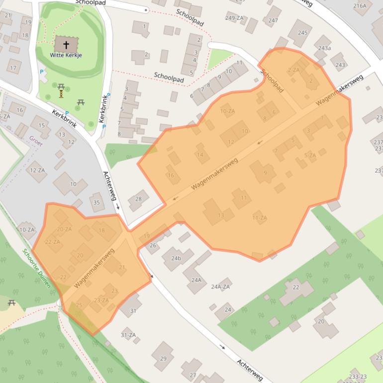 Kaart van postcodegebied 1873GH.