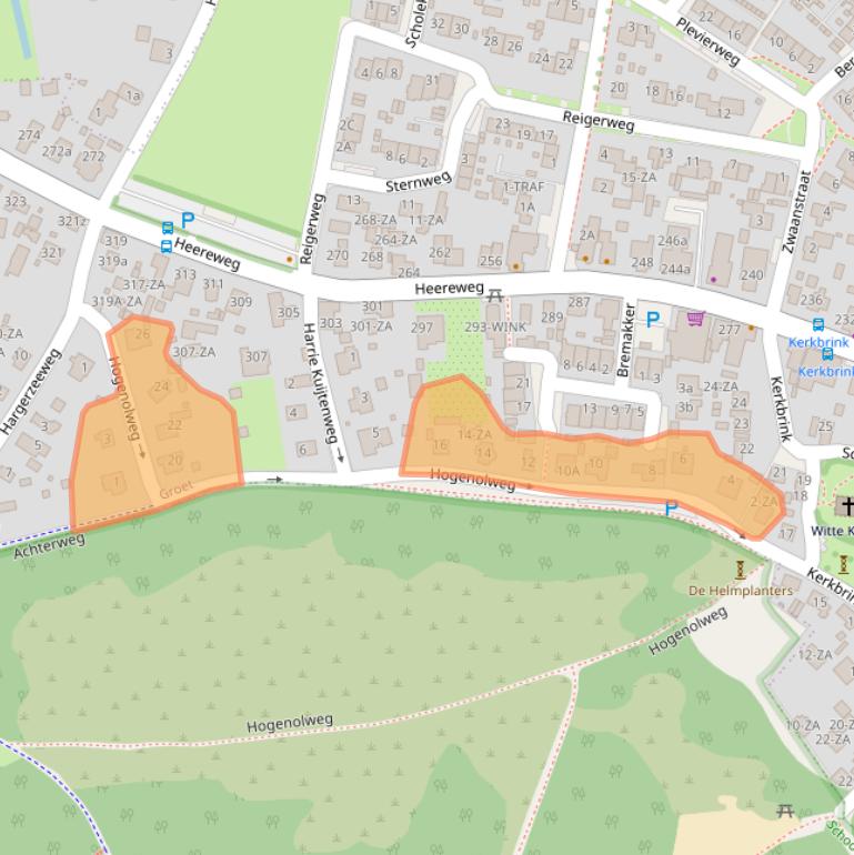 Kaart van postcodegebied 1873HG.