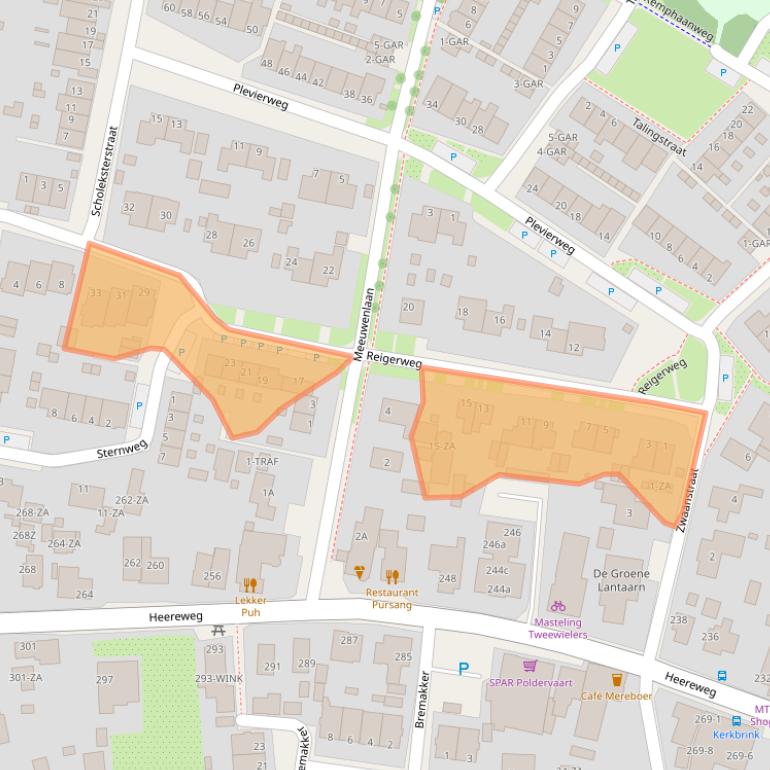 Kaart van postcodegebied 1873HP.