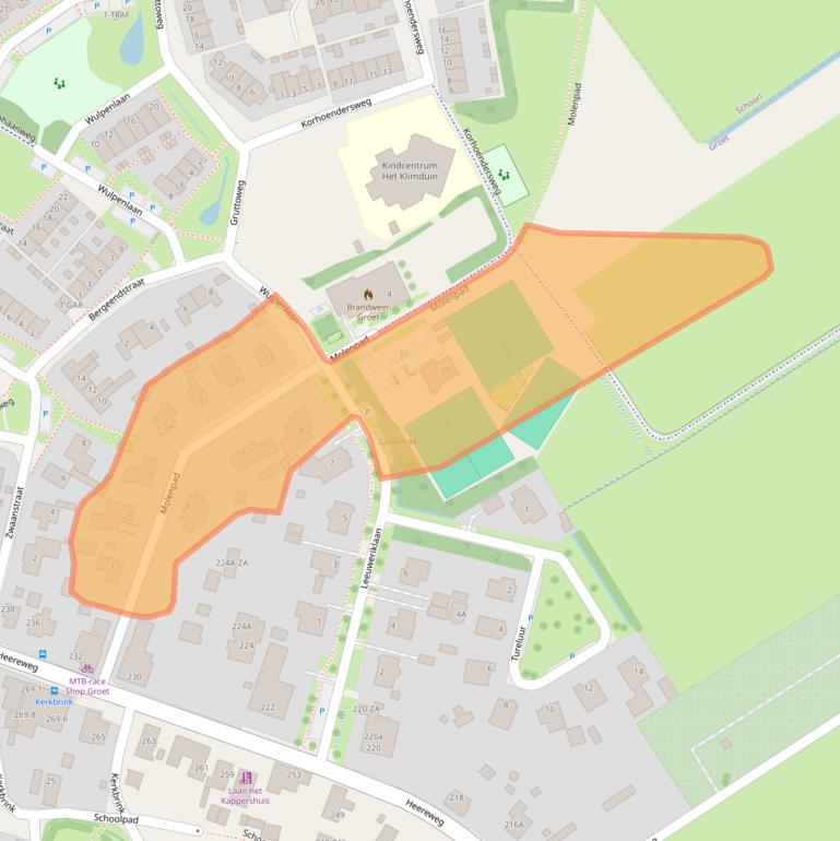 Kaart van postcodegebied 1873HZ.