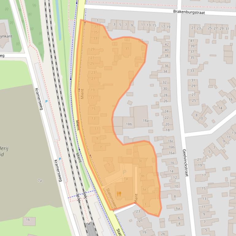 Kaart van postcodegebied 1901AB.