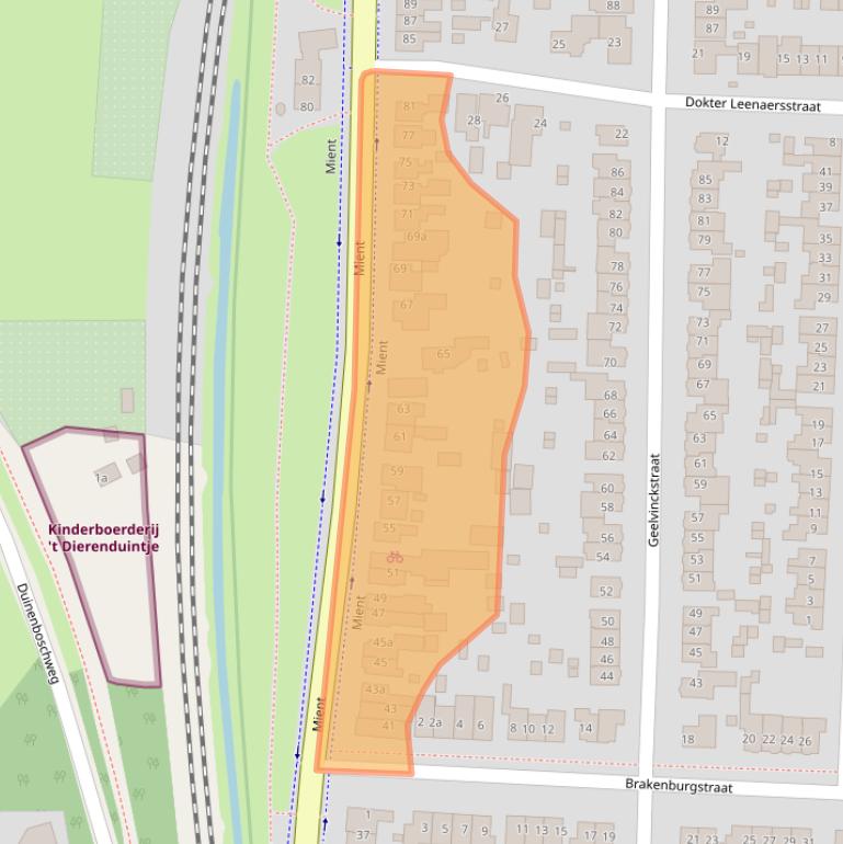Kaart van postcodegebied 1901AC.