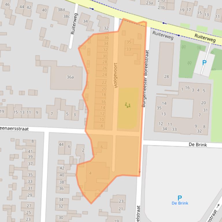 Kaart van postcodegebied 1901AS.