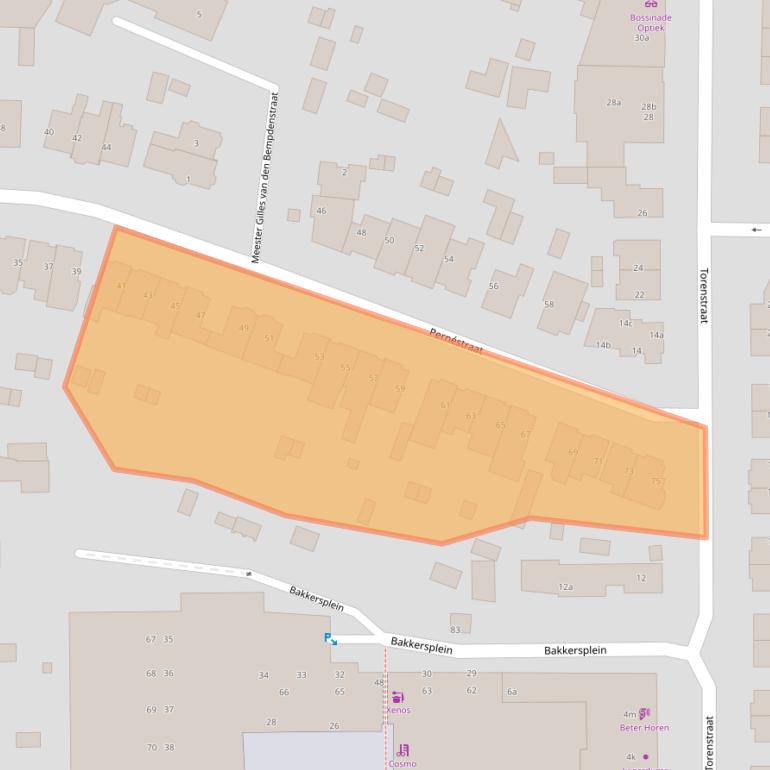 Kaart van postcodegebied 1901AW.