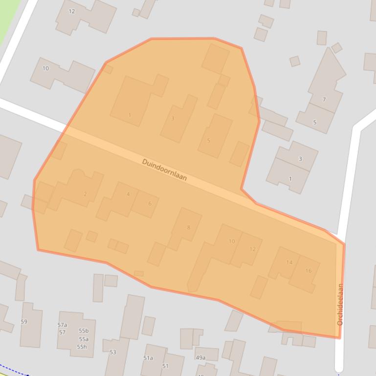 Kaart van postcodegebied 1901BN.