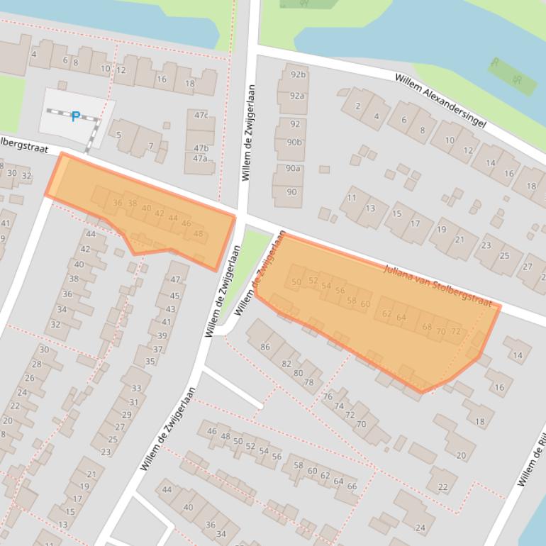 Kaart van postcodegebied 1901CH.